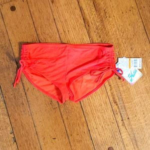 Bright orange bikini bottoms